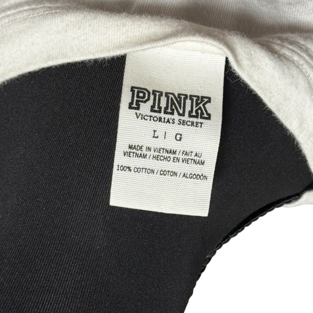 PINK Victoria's Secret White and Black leopard sequin top - Picture 5 of 5
